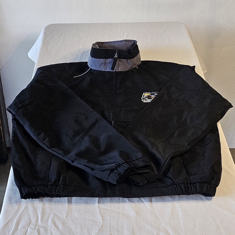 Port Authority Black and Gray Windbreaker